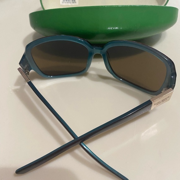 KATE SPADE NEW YORK LULUS SUNGLASSES TURQUOISE / BROWN WITH HARD CASE NWOT - Picture 10 of 12